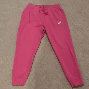 Mens pink Nike sweats joggers size L